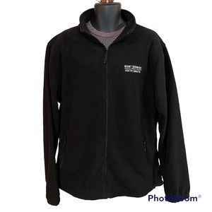 -Mt Rushmore Landway Outerwear Full Zip Fleece Sweatshirt Size 2XL Black Super…